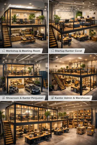 Mezzanine Ruang Kantor di Jati Sari